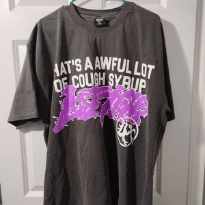 Gray and Purple Graphic Tee